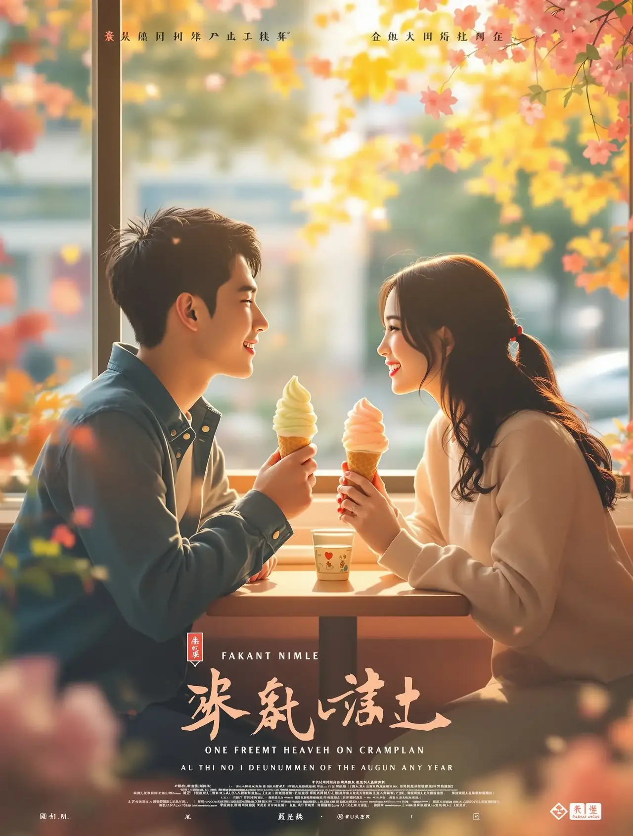 黄果AI短剧 一吻定情的夏天 短剧封面